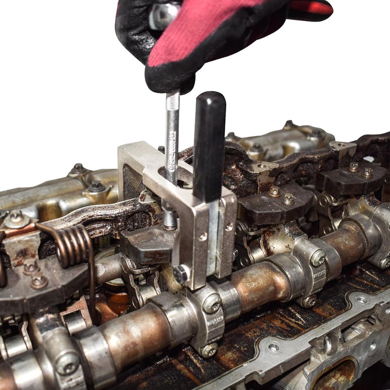 Yuesstloo Eccentric Shaft Locking Timing Tool, Compatible with BMW N20 N26 N52 N55 Engine Valve Spring Remover Installer Slider Fixing Tool Line Pin Block Tool Replace 114450 - Image 4